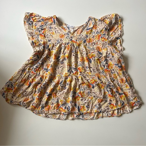 Plus Size Light Weight Floral Blouse - Picture 8 of 9